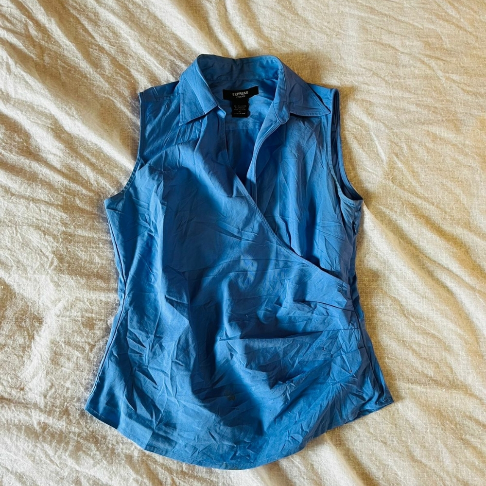 EXPRESS blue top - Picture 5 of 15